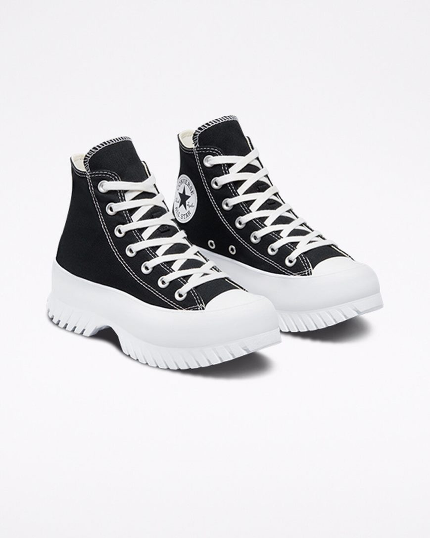 Tenisky Vysoke Converse Chuck Taylor All Star Lugged 2.0 Damske Čierne Biele | SK NYKQF6